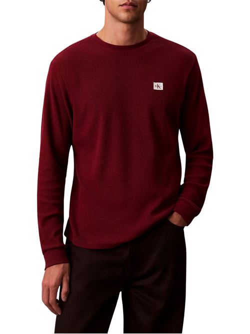 Maglia vino in cotone Calvin Klein Jeans | LV040EM217WCV
